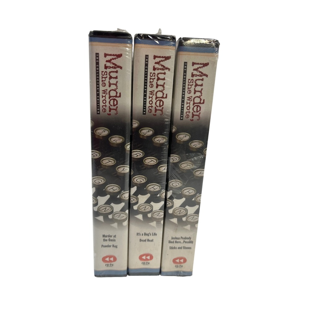 Murder She Wrote The Collectors Edition VHS‎ Lot 3 Sealed Tapes Columbia House